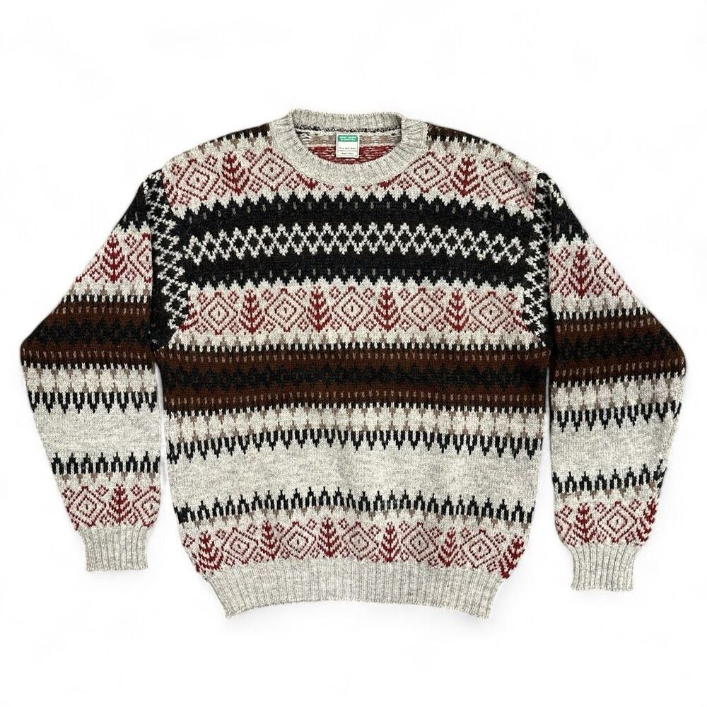 United Colors Of Benetton Multicolor Crewneck Sweater